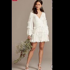 David’s Bridal Ruffle Dress